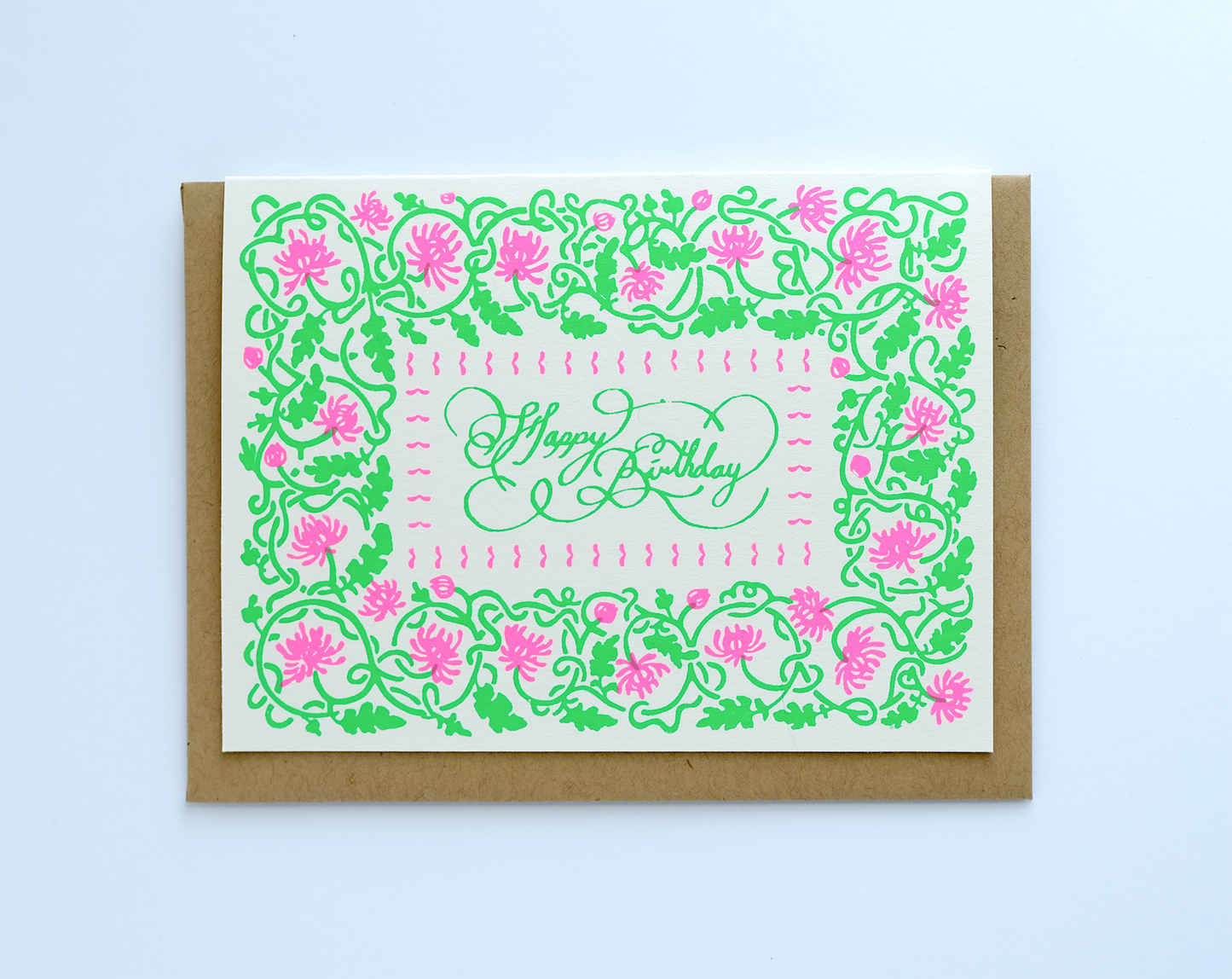 Happy Birthday Chrysanthemums Card