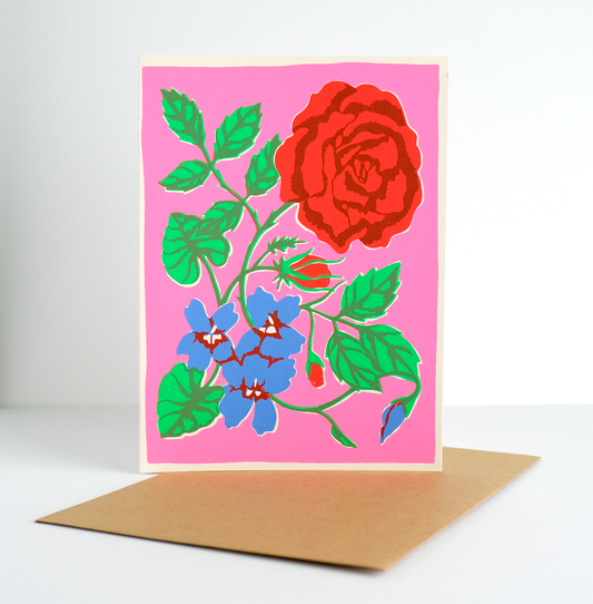 Roses & Violets Card